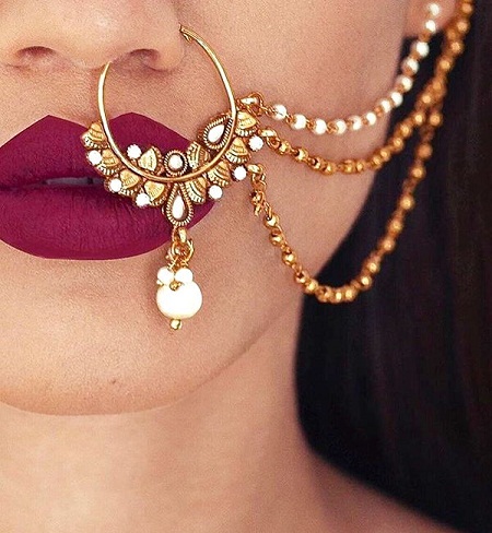 Buy LOVENSPIREClip On Antique Golden Pressing Nose Ring With Gold Plating  Marathi Nath, Nosepin, Snap On Nosepin, Indian Nose Ring, Fake Nose Ring  Online at desertcartKUWAIT