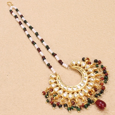 Maang Tikka with Colourful Beads