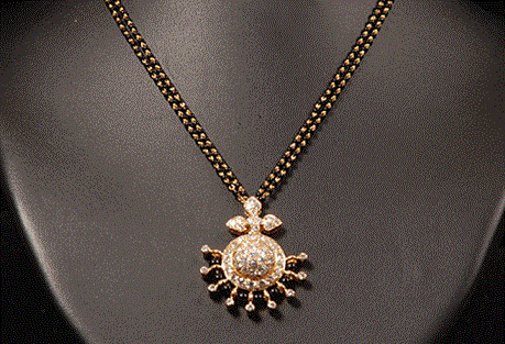 Diamond Antique Mangalsutra Design