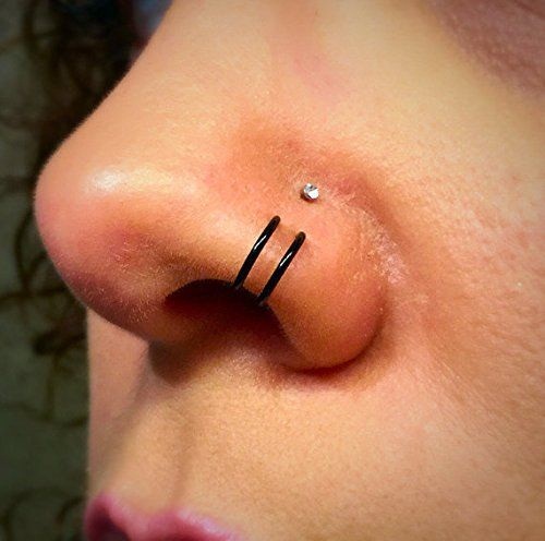 Fake Double Nose Ring