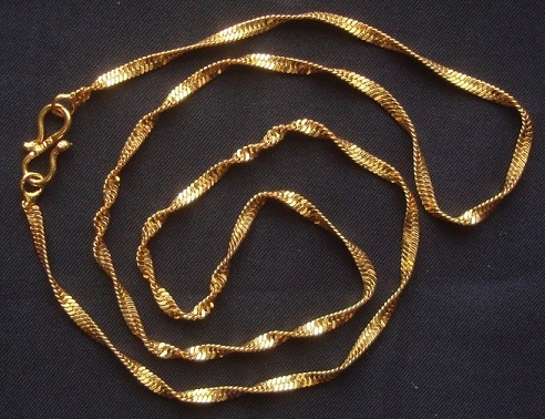 Flat Gold Plated Chain