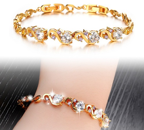 Buy Latest Diamond Bracelet Designs Online in India | Aura Jewels