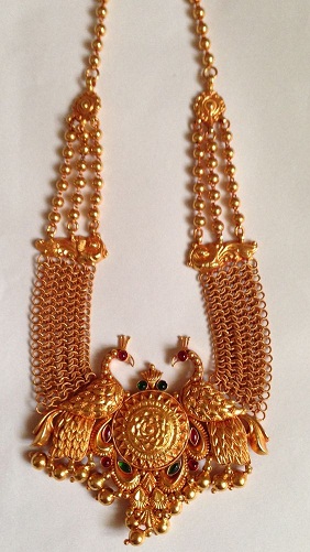 Gold Plated Handmade Antique Pendant Temple Jewelry