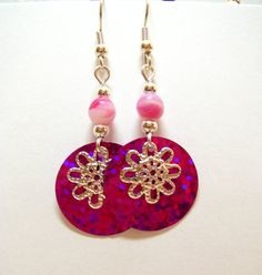 Handmade Pink Earring