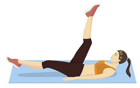 Lying Legs Lift exercises for hips