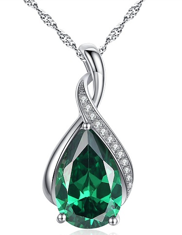 Pear Cut Emerald Pendant