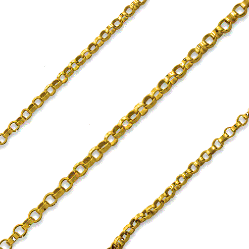 Long GOld Rolo Chain
