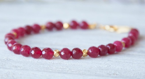 Ruby Beads Bracelet -9
