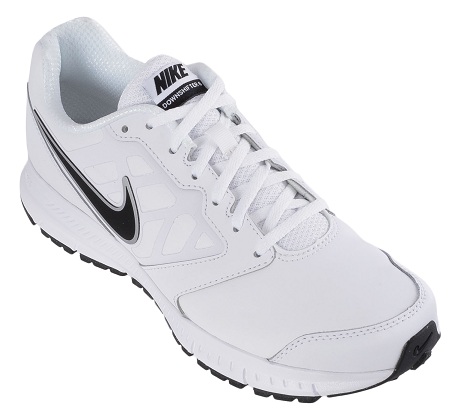 White Downshifter Men’s Running Shoes