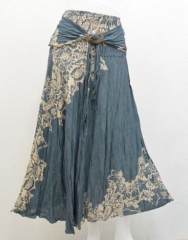 Women's Casual Grey Gypsy Skirt