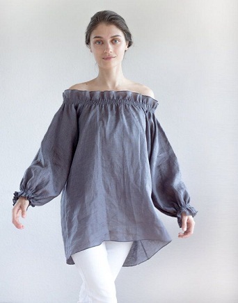 Designer Linen Tunic for Women