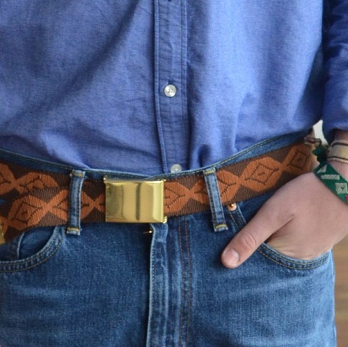 Embroidered Men’s Belt