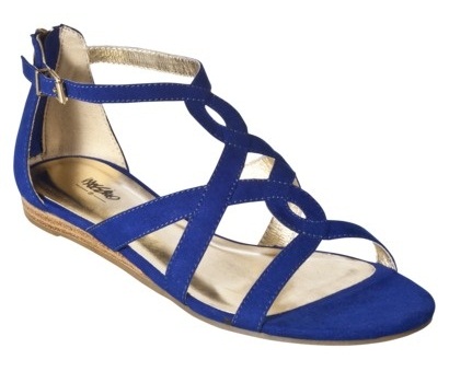 Flat Formal Blue Sandals