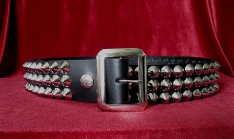Metal Cone Men's Studded Leather Belts