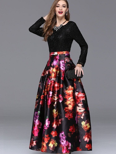 Party Wear A-Line Skirt for Ladies