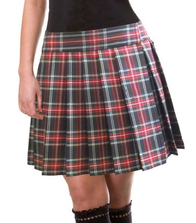 Women's Uniform Plaid Skirts