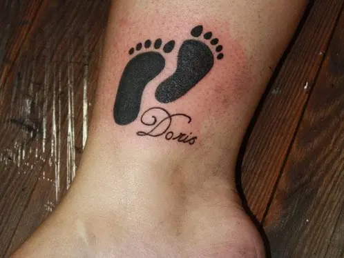 baby feet tattoos