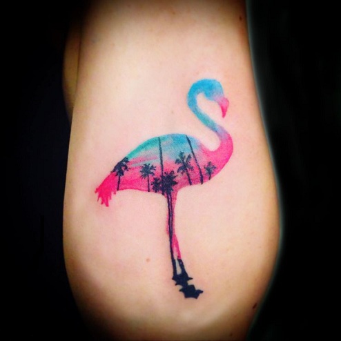 50+ Amazing Flamingo Tattoos with Meanings - Body Art Guru