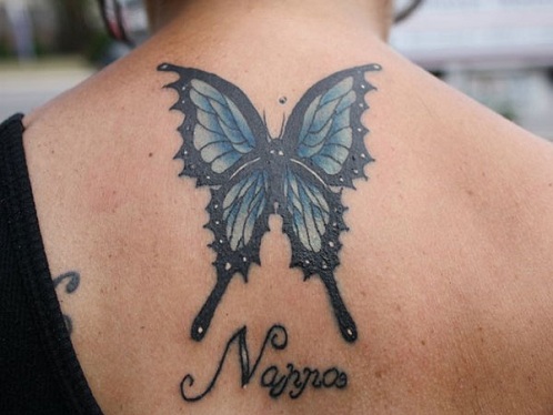 Appealing Gothic Butterfly Tattoo Design