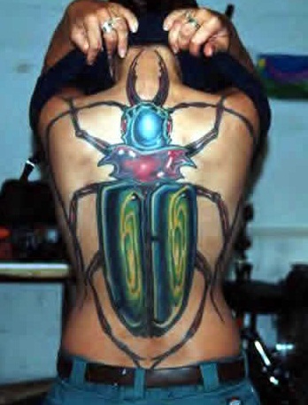 Astonishing Beetle Tattoo Design
