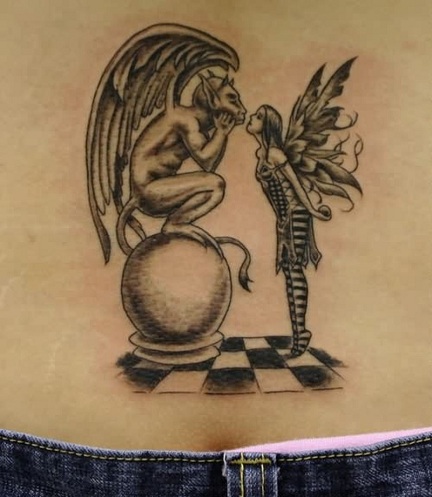 Awesome Gargoyle Tattoo Design