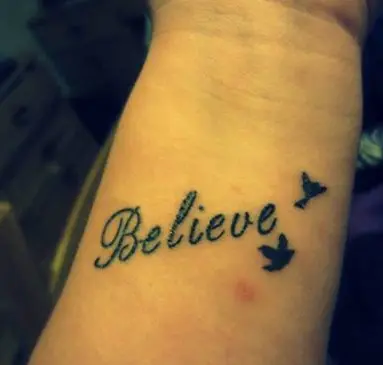 11 Tremendous Believe Tattoos On Finger  Tattoo Designs  TattoosBagcom