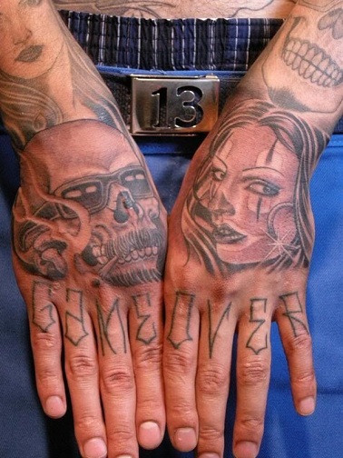 Bold Gangster Tattoo Design