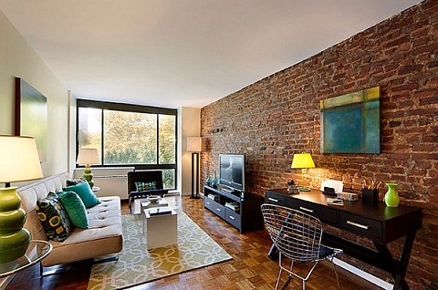 Brick Style Living Room Decoration