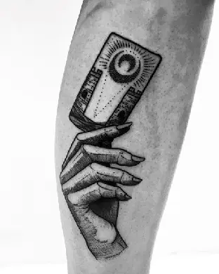Hand holding playing cards tattoo on Vimeo