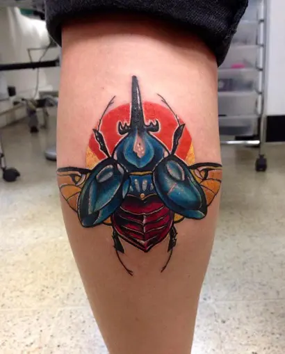 9 Beautiful Beetle Tattoo Designs And Ideas  Styles At Life