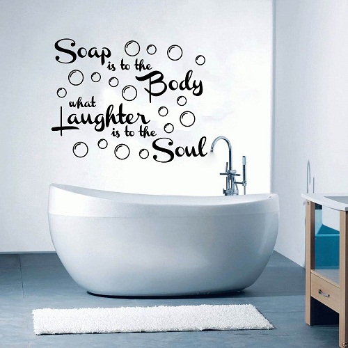 Creative fun style décor for Bathroom