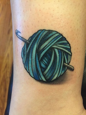 Crochet yarn Tattoo