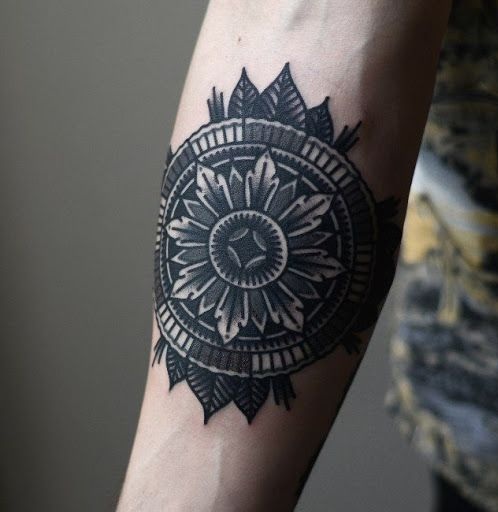 Mandala Dark Shade Tattoo Designs