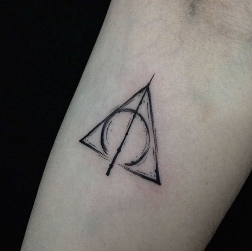 JK Rowlings inspiration for Harry Potters Deathly Hallows symbol