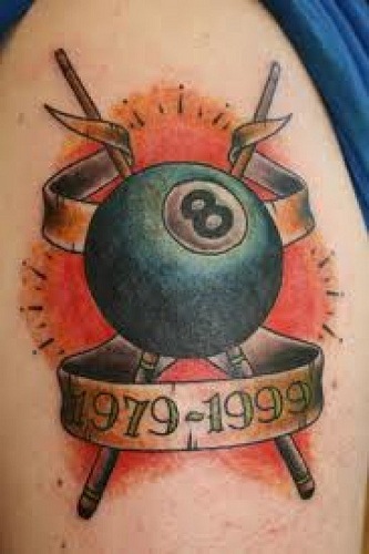 Dedicated Eight Ball Tattoo Designs