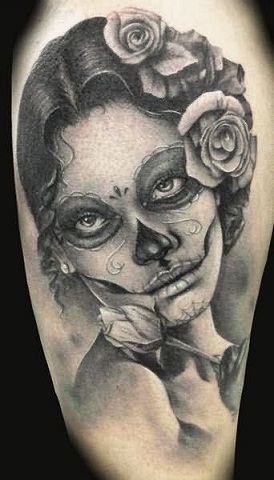 Demon girl tattoo