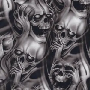 skull and demon tattoo design by xXDarkReignXx on DeviantArt