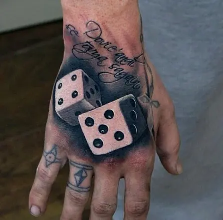 Mike DeVries  Tattoos  Realistic  Dice Tattoo