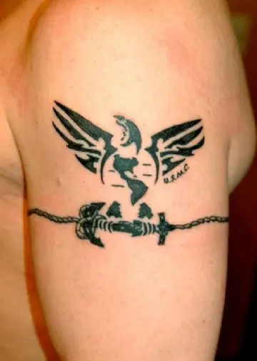 Barbed wire tattoo meaning drawing history features photo examples  sketches facts