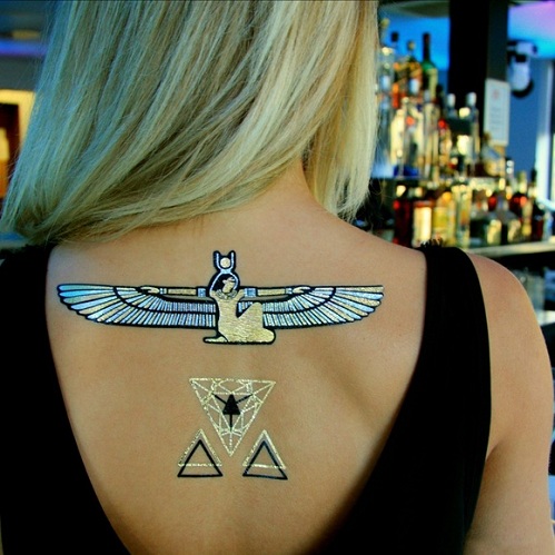 Egyptian Style Metallic Tattoo