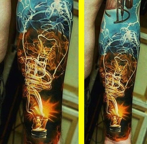 Electrifying Lightning tattoo designs