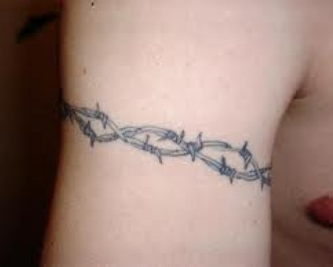 Elegant Barbed Wire Arm Tattoo Design