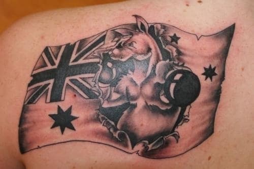 Expressive Australian Tattoo Design