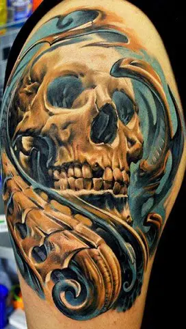 What is the difference between bioorganic and biomechanical tattoo style
