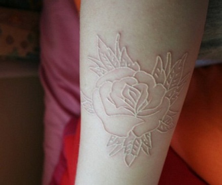 Flower type white Tattoo Design