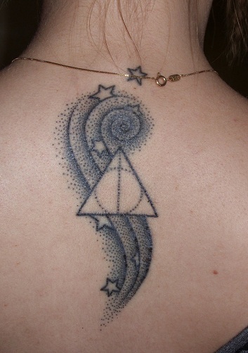 Deathly Hallows with Galaxy Tattoo