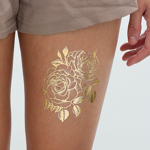 Gold Removable Tattoo