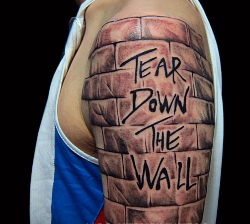 Graffiti Wall Tattoo Design
