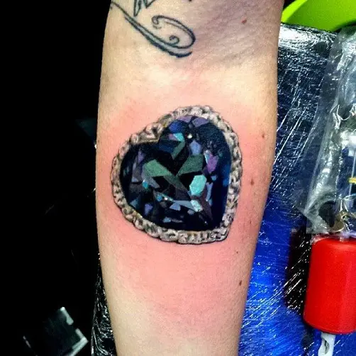 Heart jewel tattoo  Filigree tattoo Tattoo designs Jewel tattoo