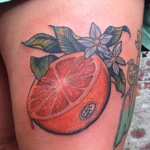 noa margalit on Instagram An orange branch for Nir  Thank you Nir for  your spontaneity     orange orangefruit orangetattoo fuit fruits  fruittattoo
